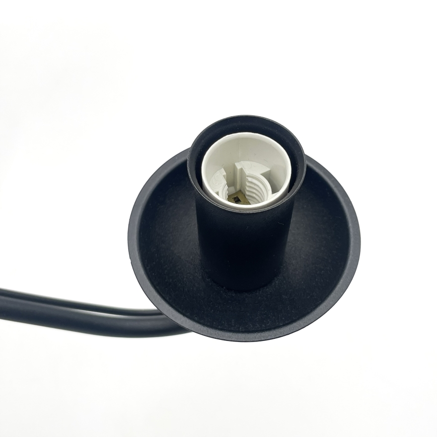 Chain-hung chandelier ANTON 5xE14/15W/230V, black