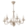 Chain-hung chandelier ANTON 6xE14/60W/230V beige