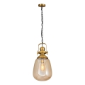 Chain-hung chandelier BOTTLE 1xE27/40W/230V gold