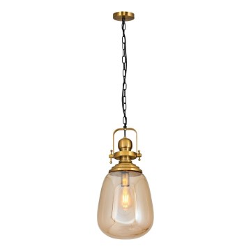 Chain-hung chandelier BOTTLE 1xE27/40W/230V gold