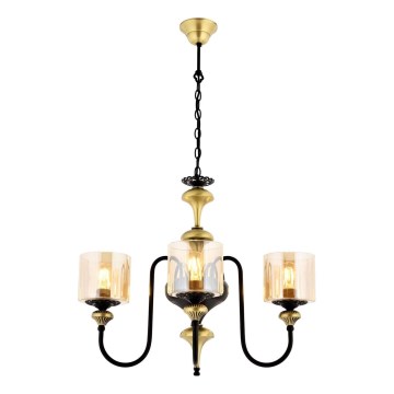 Chain-hung chandelier BUSAN 3xE27/40W/230V gold