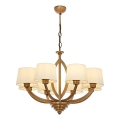 Chain-hung chandelier LAHORE 8xE27/40W/230V bronze