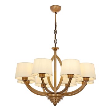 Chain-hung chandelier LAHORE 8xE27/40W/230V bronze