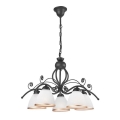 Chain-hung chandelier RETRO II 5xE27/60W/230V antracit