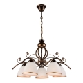 Chain-hung chandelier RETRO II, 5xE27/60W/230V, black patina