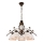 Chain-hung chandelier RETRO II, 5xE27/60W/230V, black patina