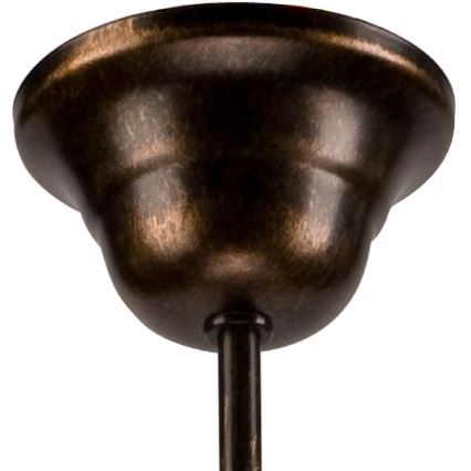 Chain-hung chandelier RETRO II, 5xE27/60W/230V, black patina