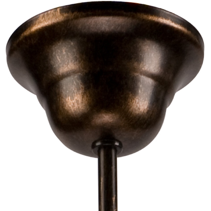 Chain-hung chandelier RETRO II, 5xE27/60W/230V, black patina