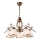 Chain-hung chandelier RETRO II 5xE27/60W/230V bronze patina