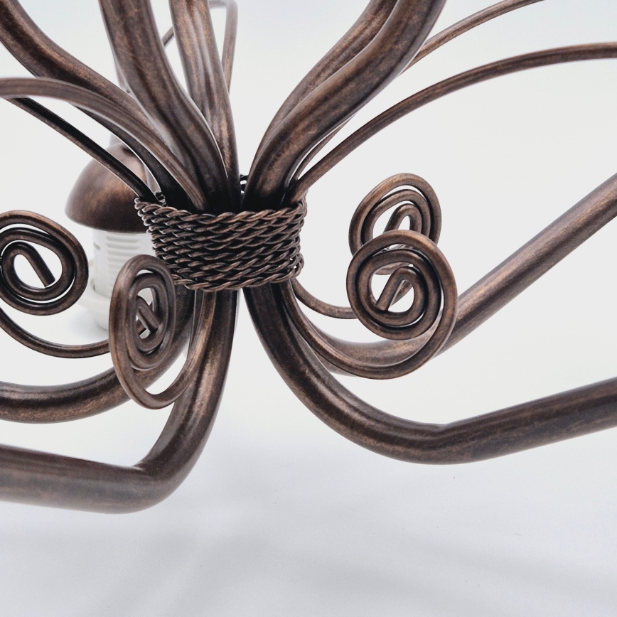 Chain-hung chandelier RETRO II 5xE27/60W/230V bronze patina