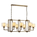Chain-hung chandelier VARANA 8xE27/40W/230V, bronze finish