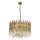 Chain Pendant CRYSTALLINE 8xE27/40W/230V Ø 60 cm brass