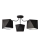 Chandelier ADAMANT 3xE27/15W/230V black