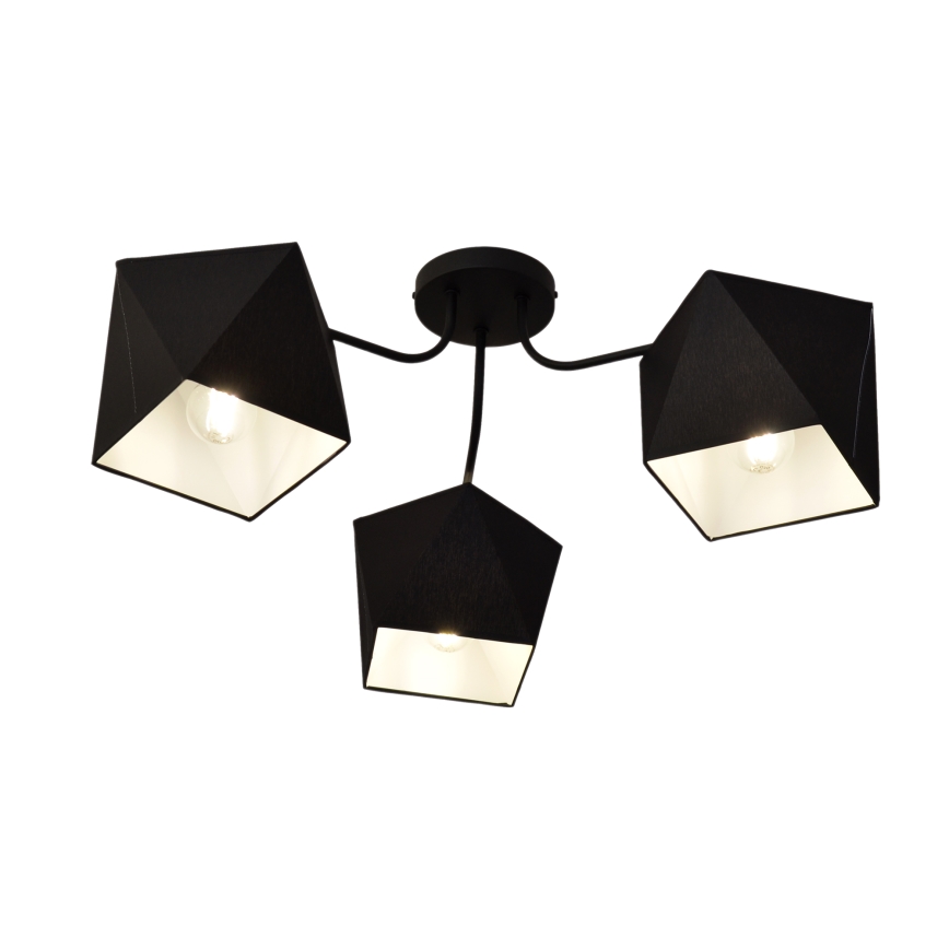 Chandelier ADAMANT 3xE27/15W/230V black