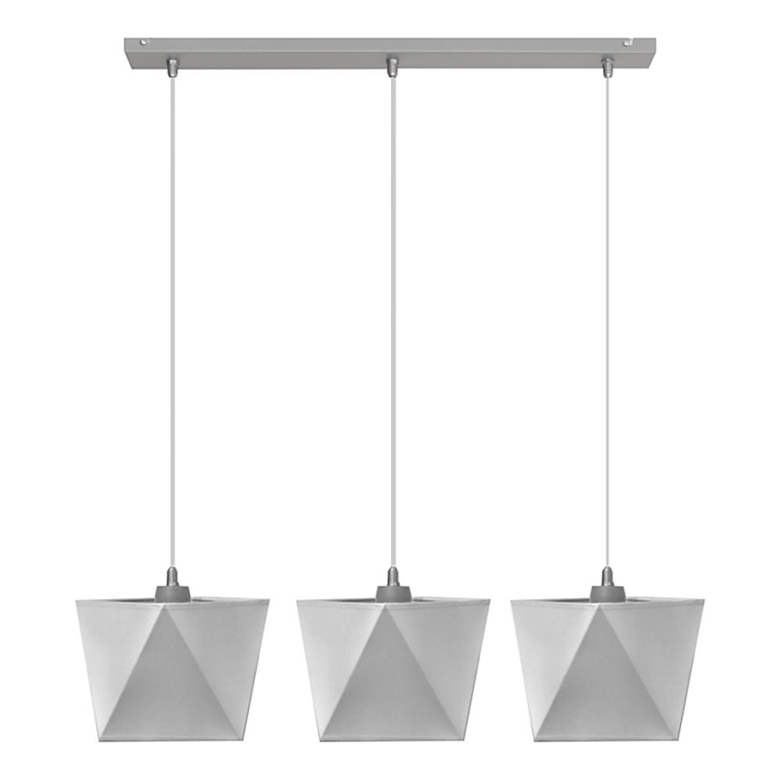 Chandelier ADAMANT 3xE27/15W/230V grey