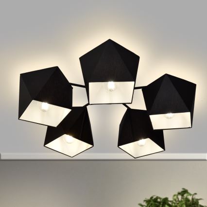Chandelier ADAMANT 5xE27/15W/230V black