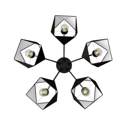 Chandelier ADAMANT 5xE27/15W/230V black
