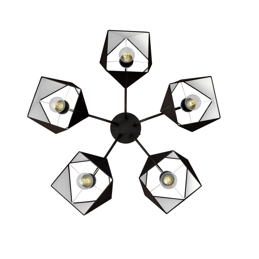 Chandelier ADAMANT 5xE27/15W/230V black