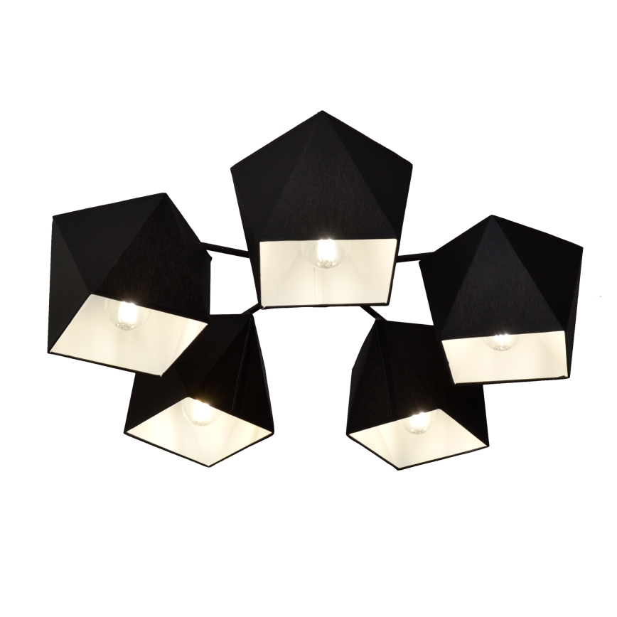 Chandelier ADAMANT 5xE27/15W/230V black