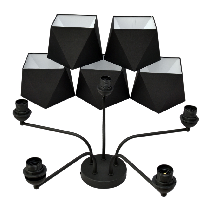 Chandelier ADAMANT 5xE27/15W/230V black