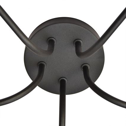Chandelier ADAMANT 5xE27/15W/230V black