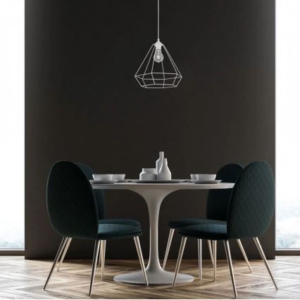 Chandelier ALMA 1xE27/60W/230V white
