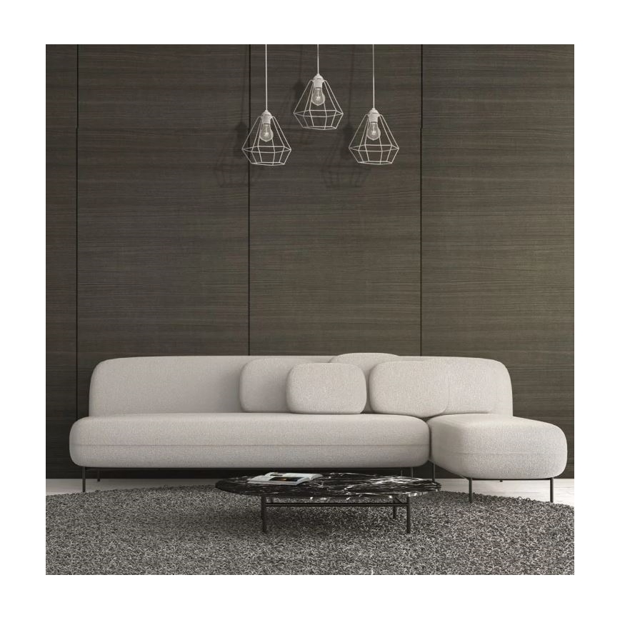 Chandelier ALMA 3xE27/60W/230V white