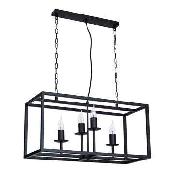 Chandelier CARDIFF 4xE14/60W/230V black