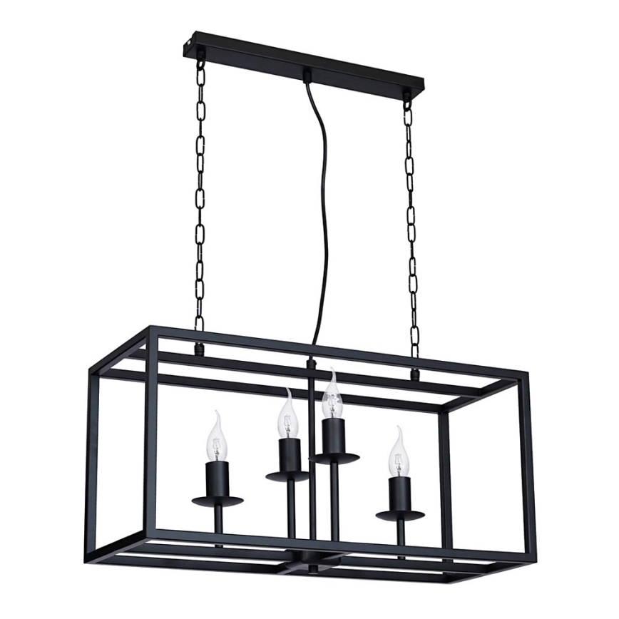 Chandelier CARDIFF 4xE14/60W/230V black