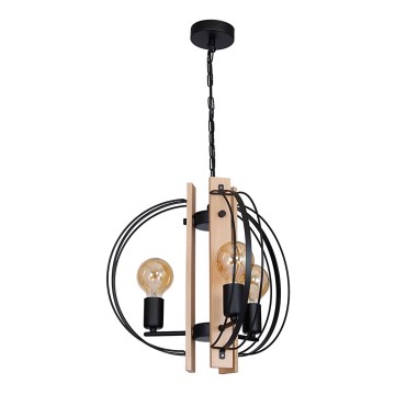 Chandelier DALVIN 3xE27/60W/230V black