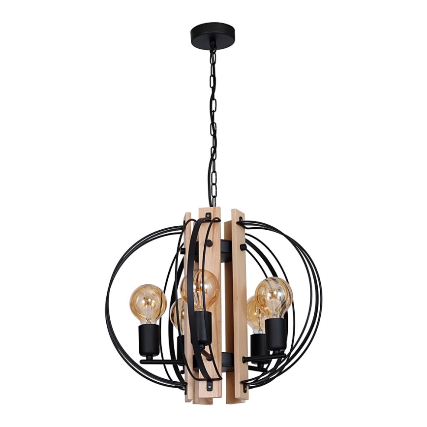 Chandelier DALVIN 5xE27/60W/230V black