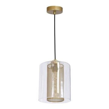 Chandelier ELDA 1xE27/60W/230V golden