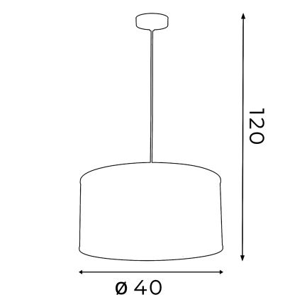 Chandelier FELIX 1xE27/60W/230V black