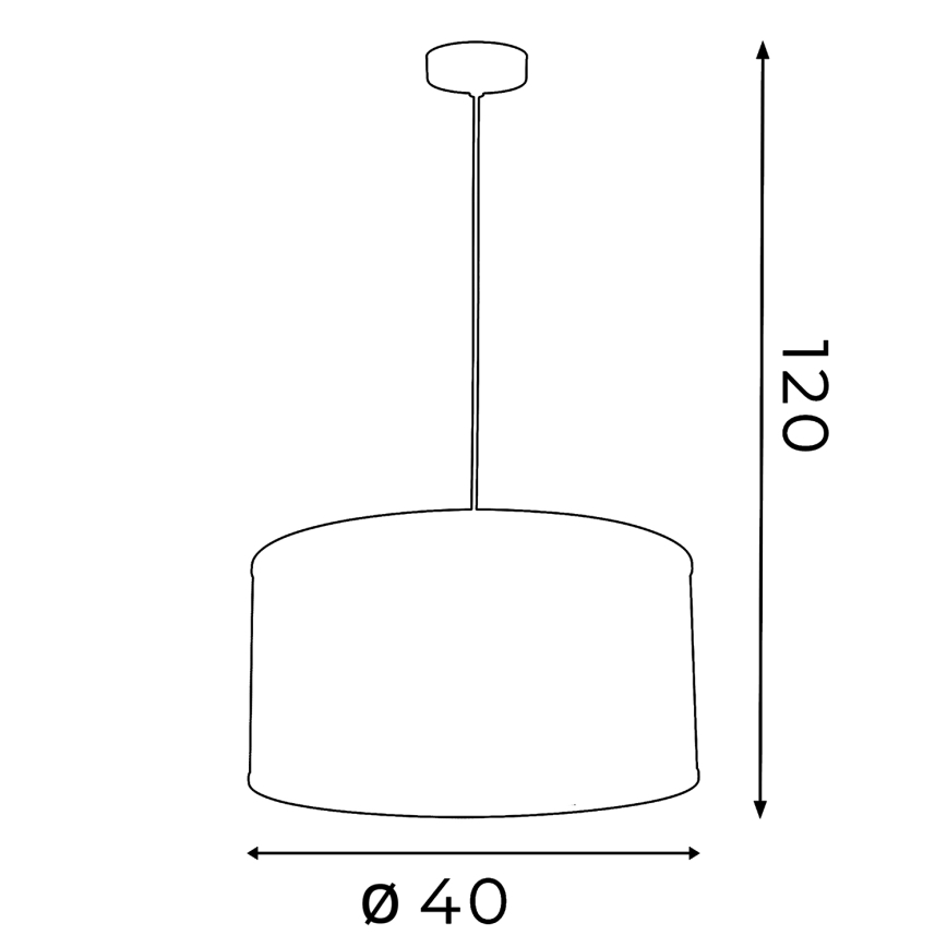 Chandelier FELIX 1xE27/60W/230V black