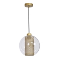 Chandelier FUNA 1xE27/60W/230V golden