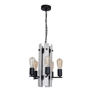 Chandelier GERA 5xE27/60W/230V black