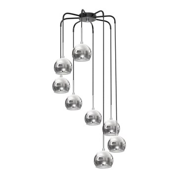 Chandelier GERD 8xGU10/8W/230V shiny chrome