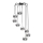 Chandelier GERD 8xGU10/8W/230V shiny chrome