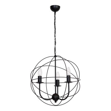 Chandelier GLOBE 3 3xE14/60W black
