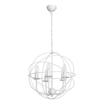 Chandelier GLOBE 5 5xE14/60W white