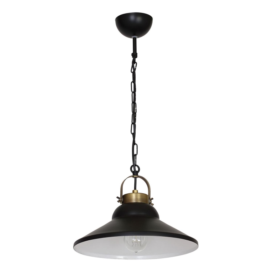 Chandelier IRON 1 1xE27/60W black / brass