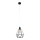 Chandelier KARO 1xE27/15W/230V black
