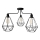 Chandelier KARO 3xE27/15W/230V black