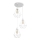 Chandelier KARO 3xE27/15W/230V white