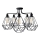 Chandelier KARO 5xE27/15W/230V black