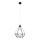 Chandelier KARO LARGE 1xE27/15W/230V black