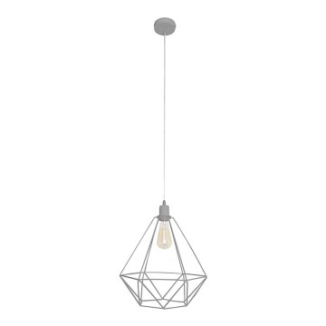 Chandelier KARO LARGE 1xE27/15W/230V grey