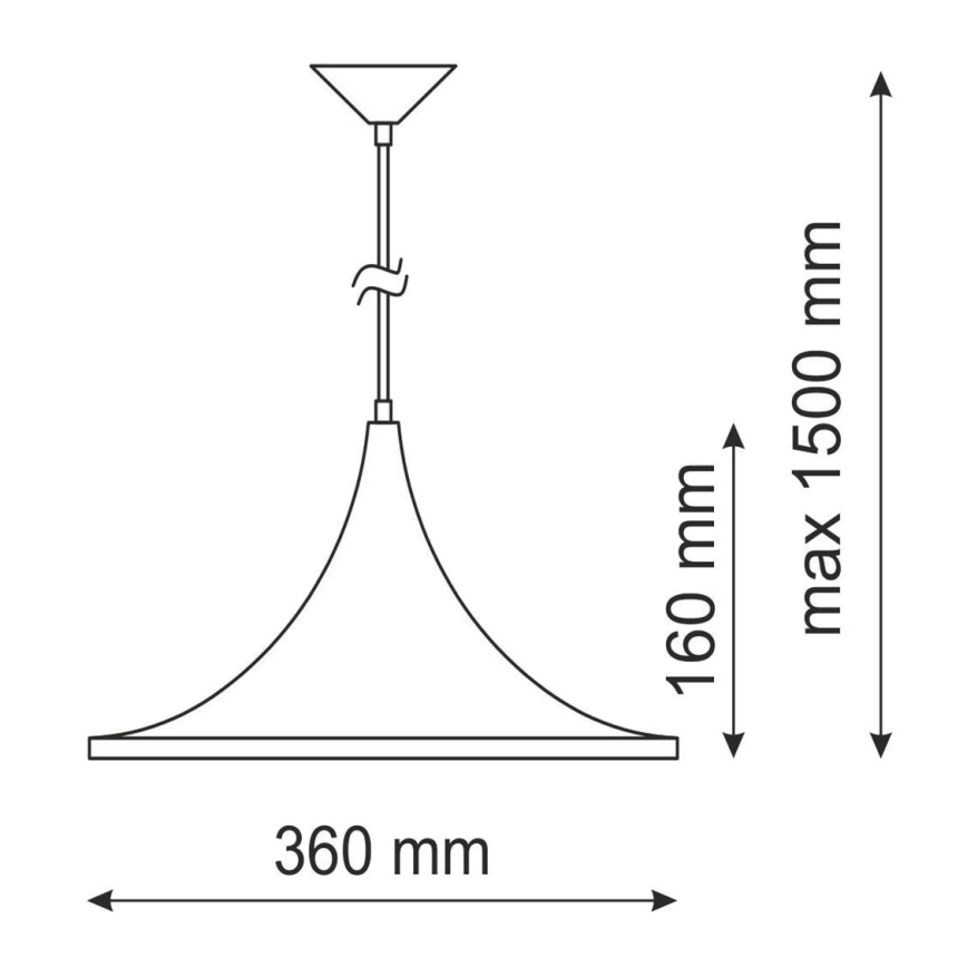 Chandelier MODERN 1A 1xE27/20W/230V