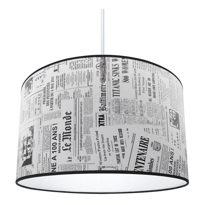 Chandelier NEWSPAPER 1xE27/60W/230V