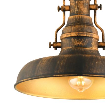 Chandelier on a chain 1xE27/40W/230V bronze